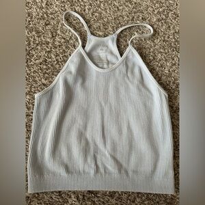ADODOS Ribbed Soft Blue Tank Top
